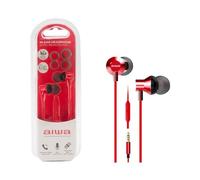 Aiwa Écouteurs en -AR estm-50rd Couleur Rouge