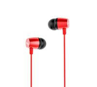 Aiwa ESTM-30RD écouteur/casque Avec fil Ecouteurs Appels/Musique/Sport/Au quotidien Rouge