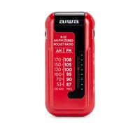 Aiwa – Radio transistor R22RD – AM/FM, mini portable, analogique – Rouge