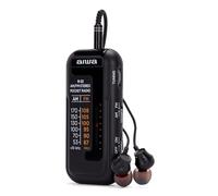 AIWA R22 Portable Pocket Radio with Earphones, Black EU