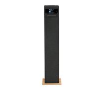 Aiwa Tour de Son TSBT-360 - Enceinte Tour Bluetooth de 60 W avec télécommande, Radio FM, Lecteur CD, USB et Bluetooth, Couleur Bois