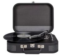 Aiwa VPX-1951TN Tourne-Disque Vintage Portable avec Mallette en Cuir synthétique,Bluetooth bidirectionnel,Lecteur MP3 et enregis