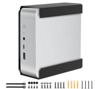 Aiweiwa Mini support PC en métal compatible avec Beelink SER8, SER6, SER9, SER9 Pro, EQi12, EQR6, mini PC VESA / mur/table inférieure, uniquement pour SER8, SER6, SER9, SER9 Pro, EQi12, EQR6