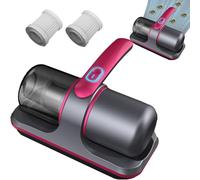 AIWEIYER Instrument d'élimination des acariens Fort à Haute fréquence, aspirateur de lit avec lumière UV, aspirateur à Matelas à Main, Double Battement Haute fréquence sans Fil Fort Profond