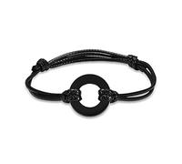 AIWENXI Animaux de Crémation Bracelets Urne Ronde Bracelet pour Cendres pour Hommes Femmes Acier Inoxydable Cendres Réglable Bracelet Souvenirs Bijoux, 1.57, No Gemstone