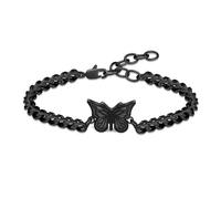 AIWENXI Bijoux de crémation papillon pour cendres bracelets urne réglables pour hommes femmes en acier inoxydable souvenirs bracelet cendres commémoratifs bracelets, 1.57, No Gemstone