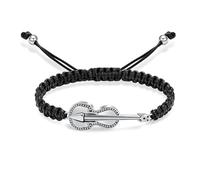 AIWENXI Bracelet de crémation de guitare pour cendres musique guitare urne bracelet pour hommes femmes acier inoxydable corde tressée bracelet guitare amoureux souvenir bijoux, 1.57, No Gemstone