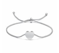 AIWENXI Bracelet urne funéraire en forme de cœur pour cendres - Petit cœur - Bracelet souvenir en acier inoxydable pour amoureux - Bracelet souvenir pour homme et femme, 1.57, No Gemstone