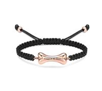 AIWENXI Bracelet urne funéraire en forme d'os de chien, souvenir des cendres, bijou de crémation réglable, corde tressée, bracelet urne pour animaux de compagnie, bijou urne pour chien pour homme et
