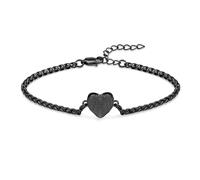 AIWENXI Bracelets de crémation en forme d'ailes pour cendres en forme de cœur pour hommes et femmes en acier inoxydable réglable souvenirs d'animaux de compagnie mémorial bracelet cendres bijoux, 1.57