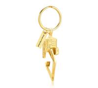 AIWENXI Porte-clés urne excavatrice pour cendres pour hommes bijoux crémation porte-clés urne pour animaux de compagnie pendentif cendres porte-clés