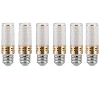 Aiwerttes Lot de 6 ampoules LED E27 9 W, 1 000 lm équivalent à une ampoule halogène de 100 W, ampoules LED E27 à économie d'énergie pour lampe de bureau, intensité non variable, AC 220-240 V, blanc