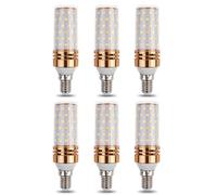 Aiwerttes Lot de 6 ampoules LED tricolores E14 9 W, 1 000 lm équivalent à une ampoule halogène de 100 W, ampoules LED E14 pour lustres, éclairage d'intérieur, non dimmable, sans scintillement