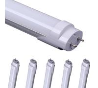 aiwooping, 0.6M 20W, T8 V en forme de tube LED lumière haute PF entrepôt usine éclairage Économie d'énergie remplacer le tube fluorescent (Blanc chaud 3000K, 60CM 20W Couverture laitière)