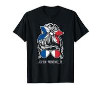 Aix-en-Provence France Chignon Chignon Décoiffé T-Shirt