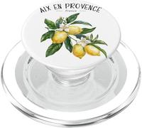 Aix en Provence France Lemon Art French Fruit Lover Vintage PopSockets PopGrip pour MagSafe