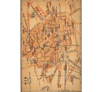 Aix-en-Provence France Map Journal: Vintage Map Notebook