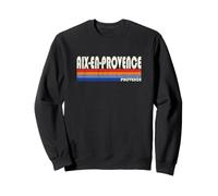 Aix-en-Provence Provence Style Rétro Années 70 80 Sweatshirt