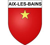 Aix-les-Bains 73 ville Stickers blason autocollant adhésif - Taille : 4 cm