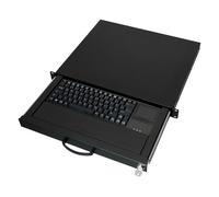 aixcase 19" Rack 1U Clavier FR Touchpad USB noir