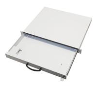 aixcase 19" Rack 1U Tiroir pour clavier vide gris clair
