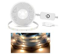 aixi-SHS Bande lumineuse LED 5 V USB 5 m Couleur unique Blanc chaud Dimmable LED Lumière pour la décoration de la maison, éclairage de fond TV