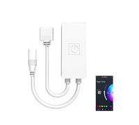 aixi-SHS Contrôleur LED WiFi Smart 5 broches RGBW DC12-24 V, télécommande via application Tuya Dimmer LED, compatible avec Alexa