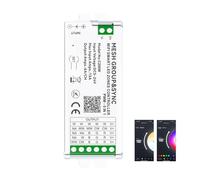 aixi-SHS Contrôleur LED WiFi Tuya 5 en 1 - blanc chaud/blanc froid à intensité variable, CCT, RGB, RGBW, RGBWC/RGBCCT DC5-24V, Commande vocale Alexa Google Assistant