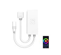 aixi-SHS Contrôleur pour bande RGB Wi-Fi Tuya 4 broches Smart Home DC12-24V, télécommande via APP, variateur LED, compatible avec Alexa