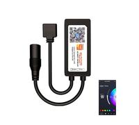 aixi-SHS Tuya Contrôleur LED WiFi 5 broches, télécommande multicolore par application, variateur LED compatible avec Alexa DC12-24V