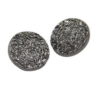 AIXILAN Boutons de Couture, Boutons artisanaux, 6 Grands Boutons Ronds Plats en métal doré for vêtements, Manteaux, Blazers, travaux d'aiguille décoratifs Faits à la Main, Bricolage(Black,22mm)