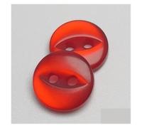 AIXILAN Boutons de Couture, Boutons artisanaux, Boutons à Coudre, 10 Boutons en Polyester de 14 mm, Jolie Boucle fisheye, Accessoires de Couture, Boutons de Chemise en résine for Bricolage(Red)