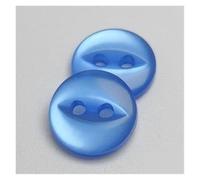 AIXILAN Boutons de Couture, Boutons artisanaux, Boutons à Coudre, 10 Boutons en Polyester de 14 mm, Jolie Boucle fisheye, Accessoires de Couture, Boutons de Chemise en résine for Bricolage(Blue)