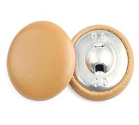 AIXILAN Boutons de Couture, Boutons artisanaux, Boutons à Coudre, Boutons en Cuir de 11 à 32 mm, Accessoires de Couture for vêtements, Coupe-Vent, Manteau, canapé, Bouton Souple(Khaki,15mm)