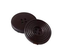 AIXILAN Boutons de Couture, Boutons artisanaux, Gros Boutons Ronds Noirs en Bois spiralé, 4 Trous, for Couture, Scrapbooking, Artisanat, vêtements, Bouton en Bois Fait Main(Dark Coffee,15mm)