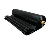 AIXILAN Revêtement d'étang en PEHD, épaisseur 12S, bâche Noire for Petits étangs, piscines à Poissons, fontaines et ruisseaux, réservoir de Jardin, Pente rivière(3x10m/10 x 33ft)