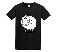 AIXINLI Cartoon Sheep Casual Men's T Shirt Crew Neck Unisex Short Sleeve T-Shirt XXL