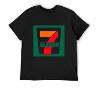 AIXINLI Convenience Store Supermarket Employees Seven Eleven O-Neck 100% Cotton Short Sleeve Unisex T-Shirt S