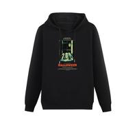 AIXINLI Halloween Movie Poster John Carpenter Hoody Unisex Ptinted Hoodies Long Sleeve Men's Hooded with Pocket Black S