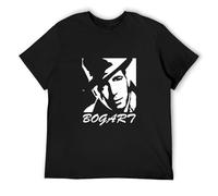 AIXINLI Humphrey Bogart Casablanca Maltese Falcon Hollywood Film Crew Neck Unisex Short Sleeve T-Shirt L