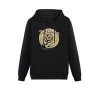 AIXINLI Joe Bonamassa Logo Guitarist Hoody Unisex Ptinted Hoodies Long Sleeve Men's Hooded with Pocket Black S
