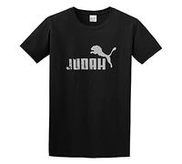 AIXINLI Judah Jumping Lion Parody Faith Savior Cotton Cotton Crew Neck Unisex Short Sleeve T-Shirt L