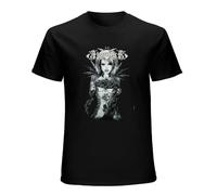 AIXINLI Konflic Men's Marijuana Tattoo Woman Muscle T-Shirt Black XXXL