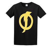 AIXINLI Men Static Shock Logo Custom Cool Unisex 100% Cotton Short-Sleeve T-Shirts Black M