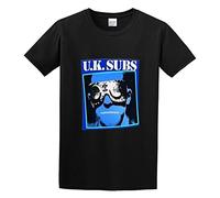 AIXINLI UK Subs Another Kind of Blue Punk Retro Unisex 100% Cotton Short-Sleeve T-Shirts Black XXXL