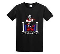 AIXINLI Undertale Papyrus 'You're Meeting All My Standards' Unisex 100% Cotton Short-Sleeve T-Shirts Black M
