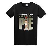 AIXINLI Warrant Cherry Pie Album Cover Art Waitress Tour Merch Unisex 100% Cotton Short-Sleeve T-Shirts Black XL
