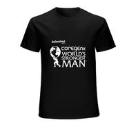 AIXINLI Worlds Strongest Man 2017 Replica T-Shirt - X - MF - Eddie Hall Wsm Black S