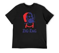 AIXINLI Zig Zag Man Tobacco Rolling Papers O-Neck 100% Cotton Short Sleeve Unisex T-Shirt S
