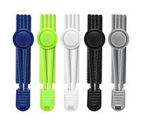 AIXMEET 5 Paires Lacet Enfant Elastique,100cm Lacet Élastique Autobloquants,No Tie Lacets Élastique pour Enfants et Adultes,Lacets de Chaussures Multicolore à Choisir